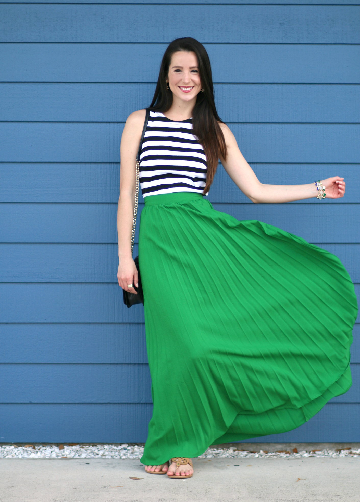 asos green maxi skirt