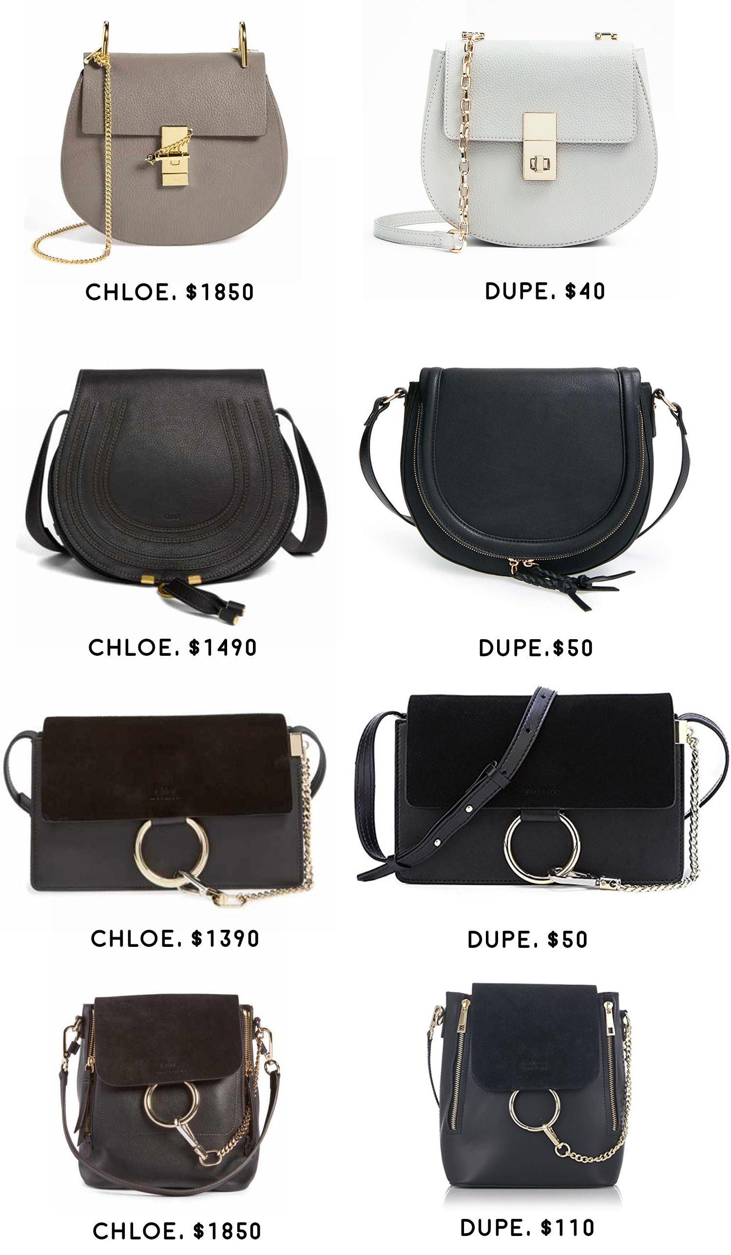 bags similar to chloe